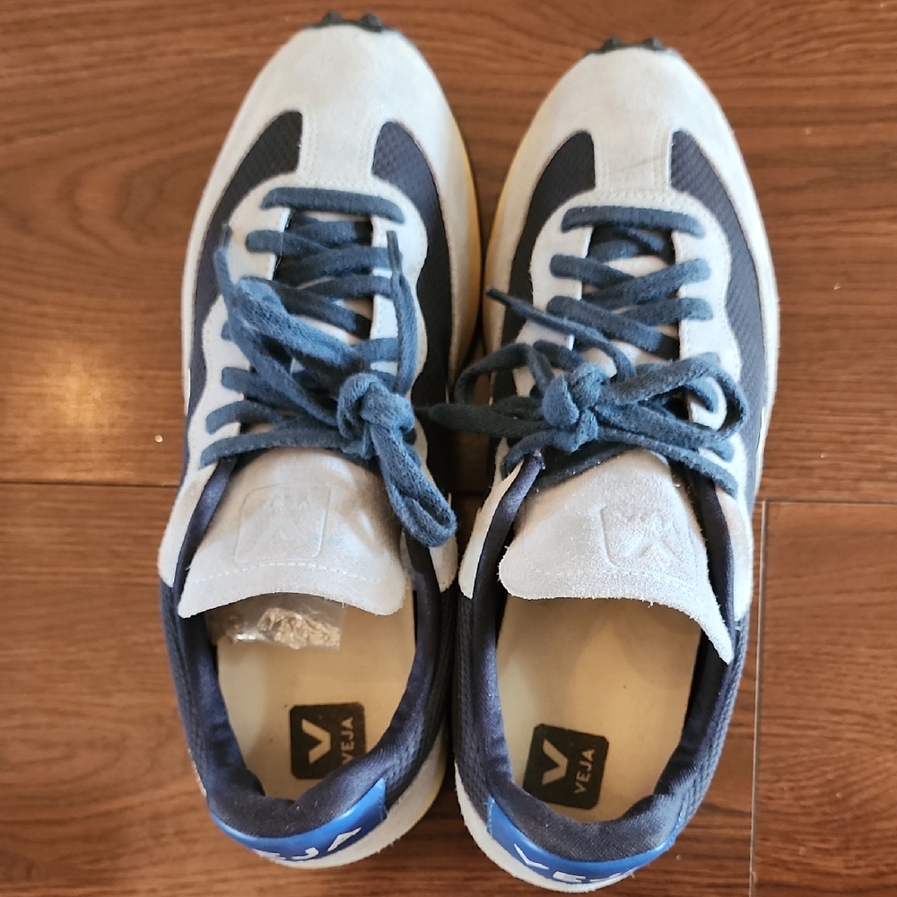Veja Blue and White Men's Sneakers